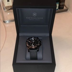 Victorinox watch with leather strap